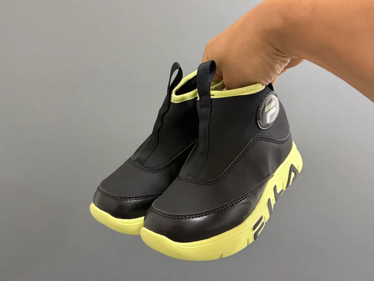 Fila Pink Black Ankle-High Insulated Snow Boots