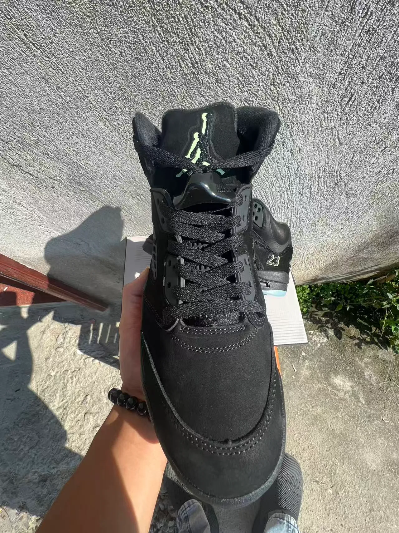 Air Jordan 5 Black Red Flame Basketball Shoes