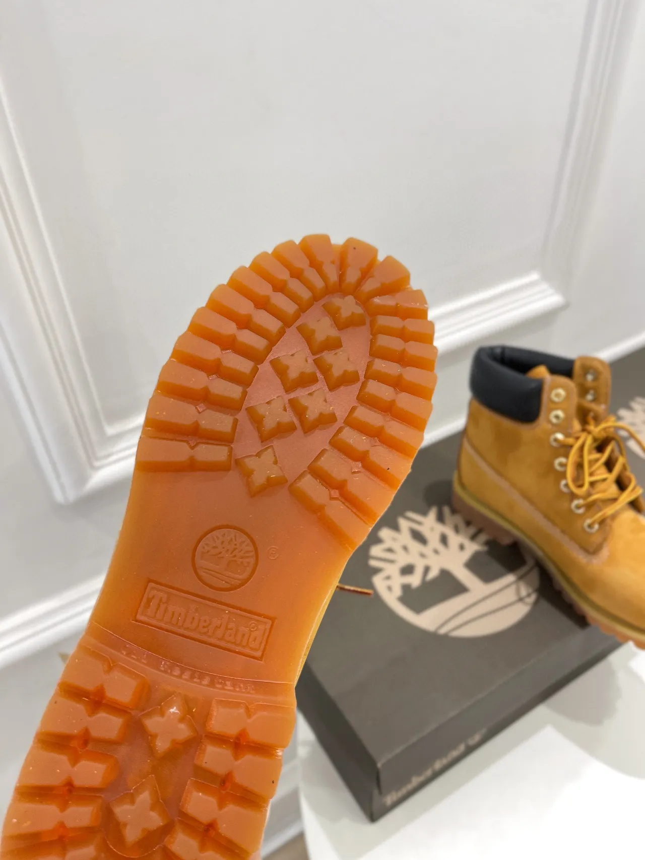 Timberland Premium 6-Inch Yellow Nubuck Work Boots