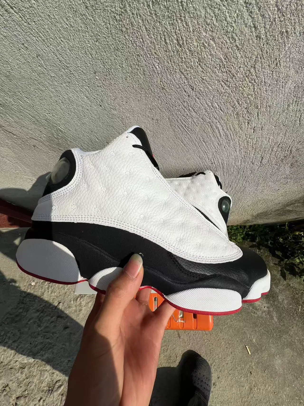 Air Jordan 13 White Black Red Basketball Shoes