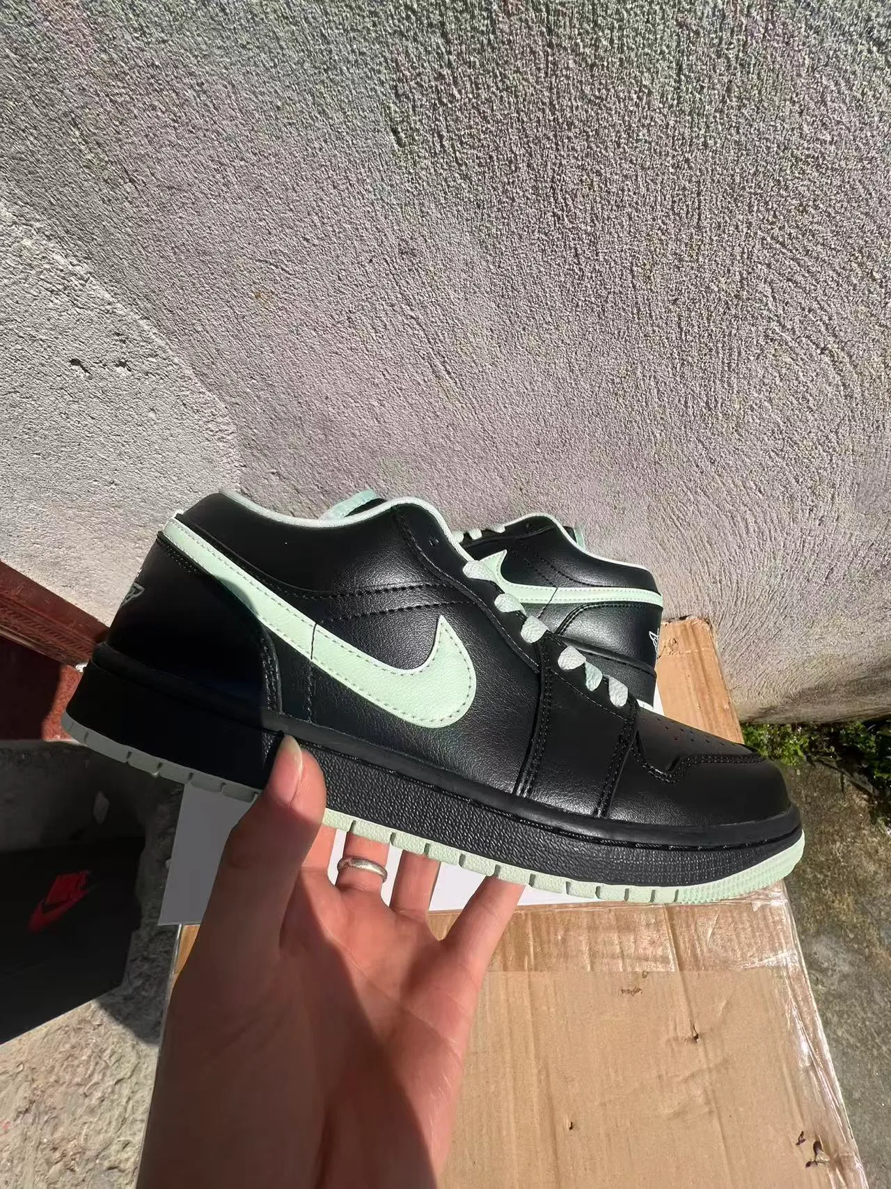 Nike Dunk Low Black Mint Green Lifestyle Sneakers