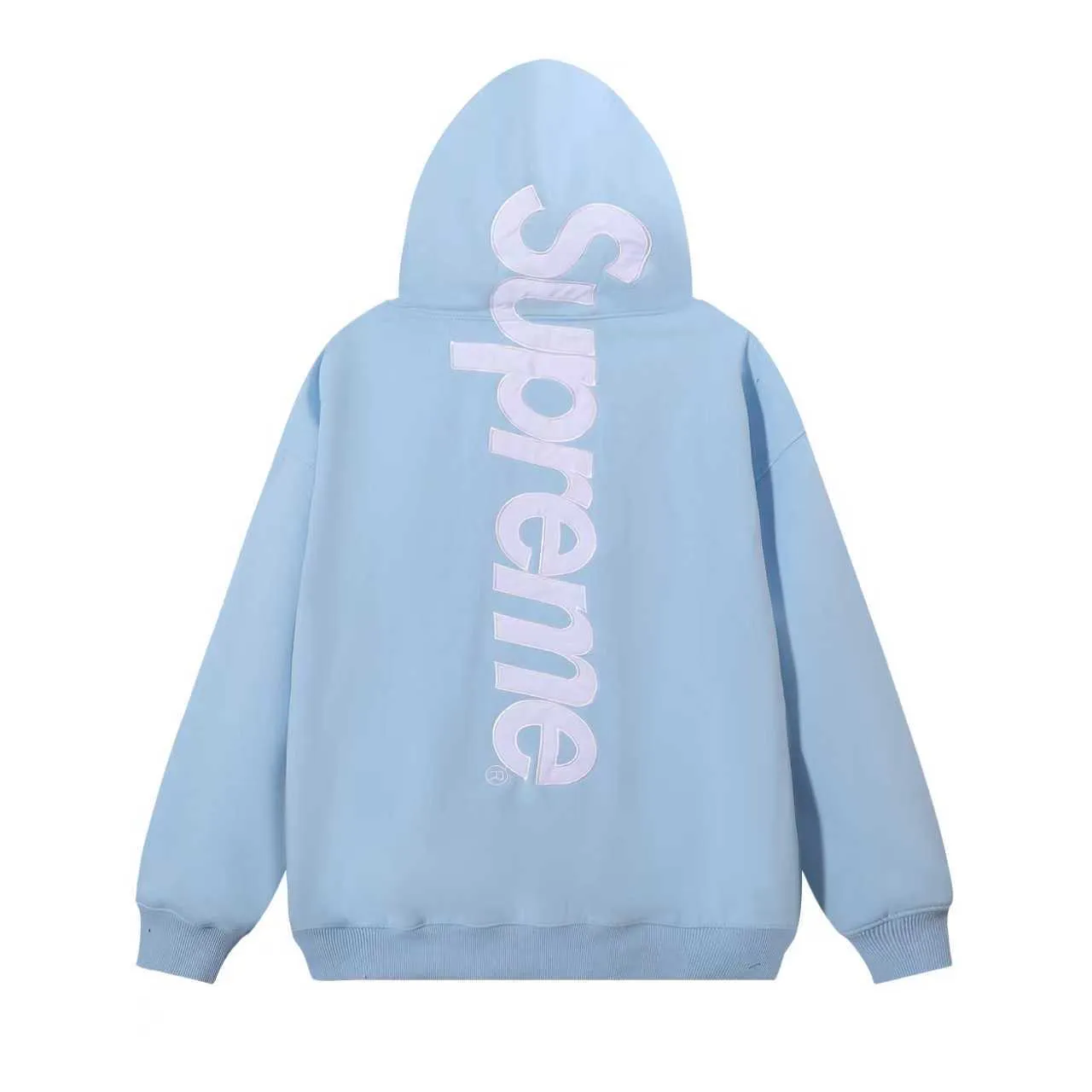 Supreme Box Logo Red Oversized Fit Fleece Construction Hoodie