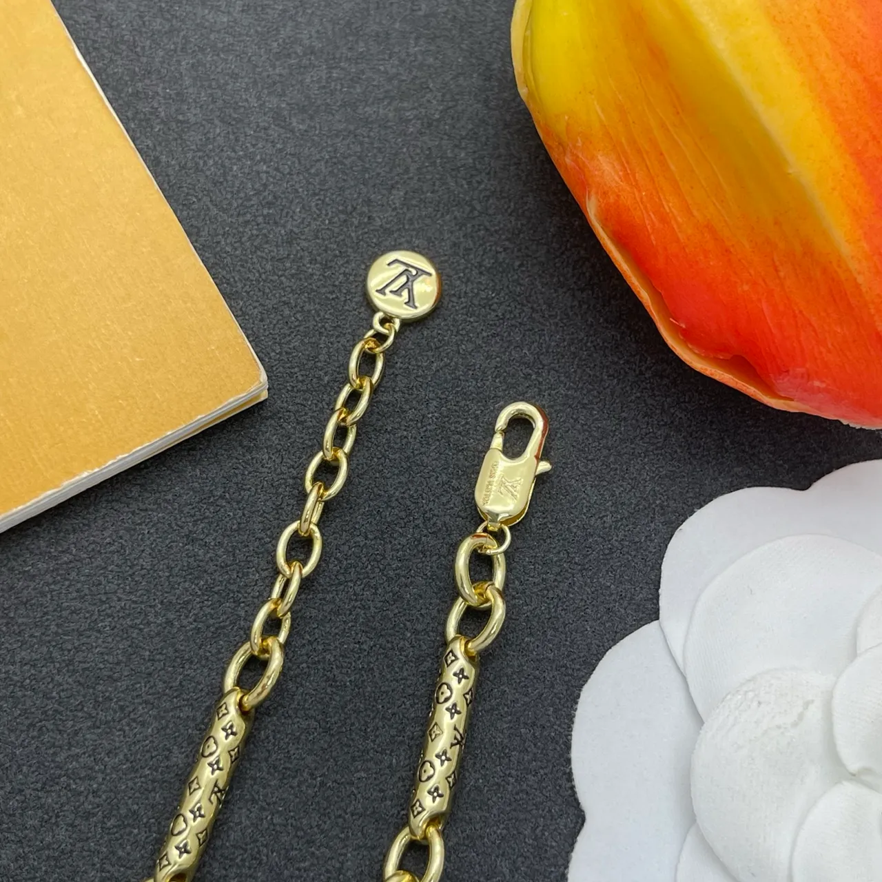 Louis Vuitton Monogram Chain Gold-Tone Bracelet