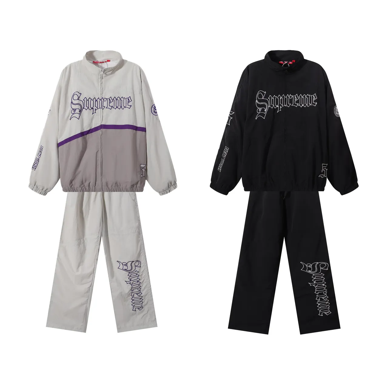 Supreme Gothic Logo Colorblock Windbreaker