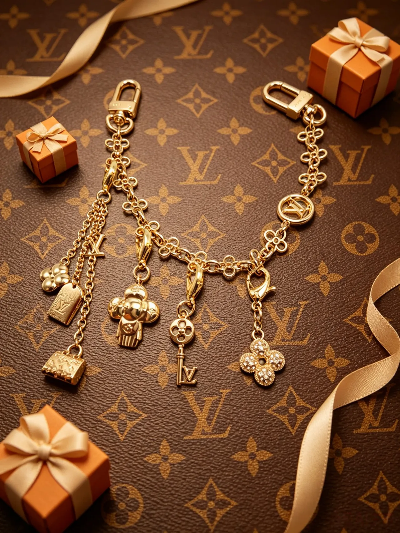Louis Vuitton Speedy Brown Beige Monogram Canvas Leather Trim Boston Bag