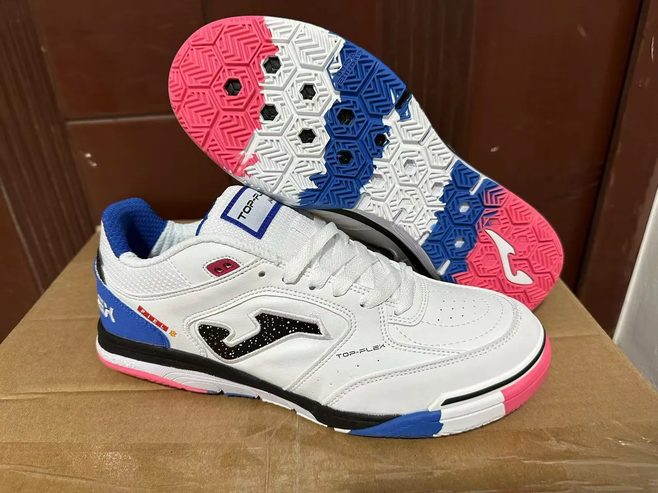 Joma Top-Flex White Neon Yellow Teal Lifestyle Sneakers