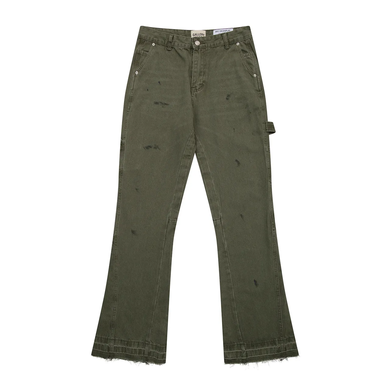 Gallery Dept Distressed Cargo Pocket Flared Pants