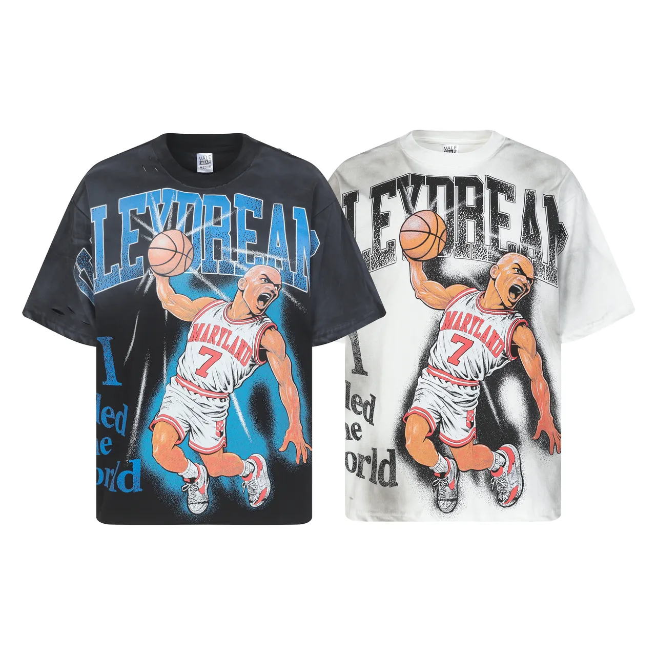 Vale Forever Distressed Oversized Graphic T-Shirt