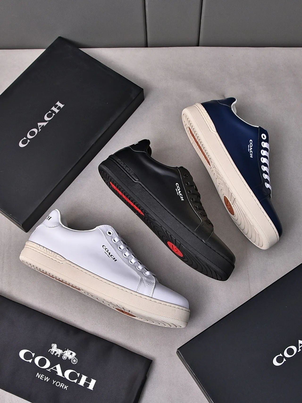 Coach Black Leather Lifestyle Sneakers