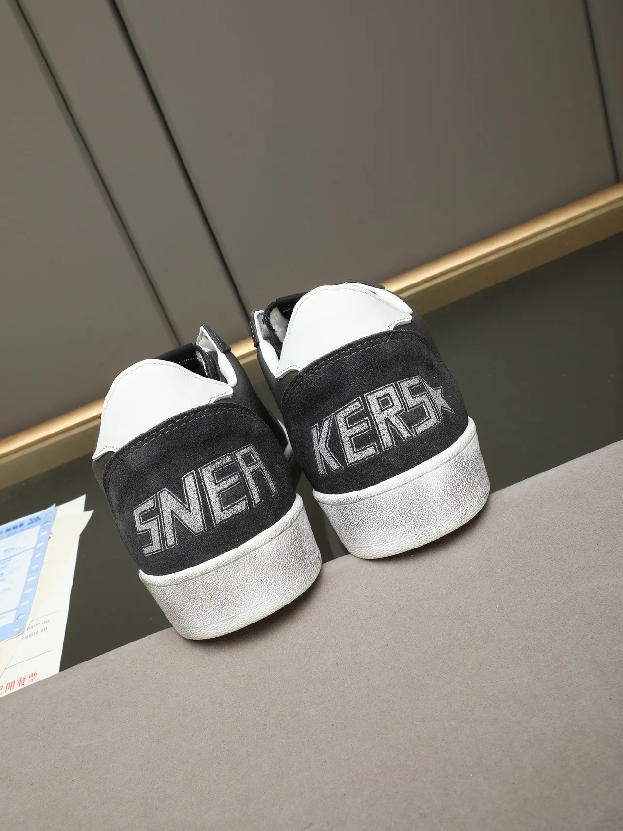 Golden Goose Ball Star Gray and White Star Lifestyle Sneakers