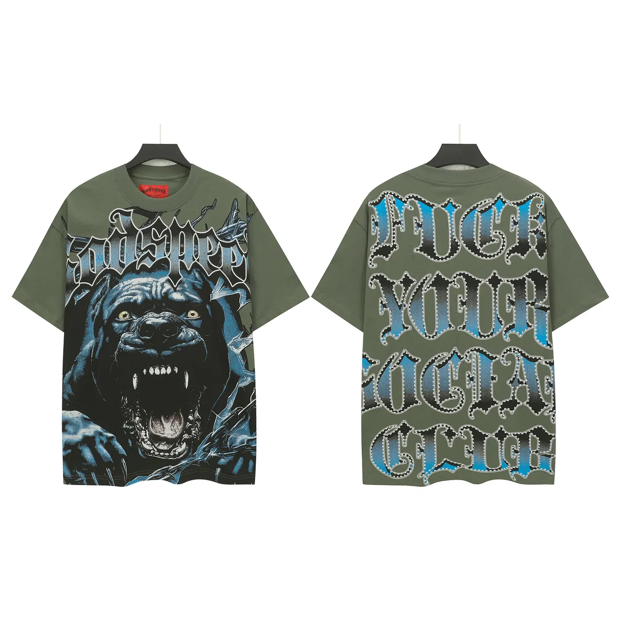 Anti Social Social Club Fuck Your Social Club Graphic Olive Green T-Shirt