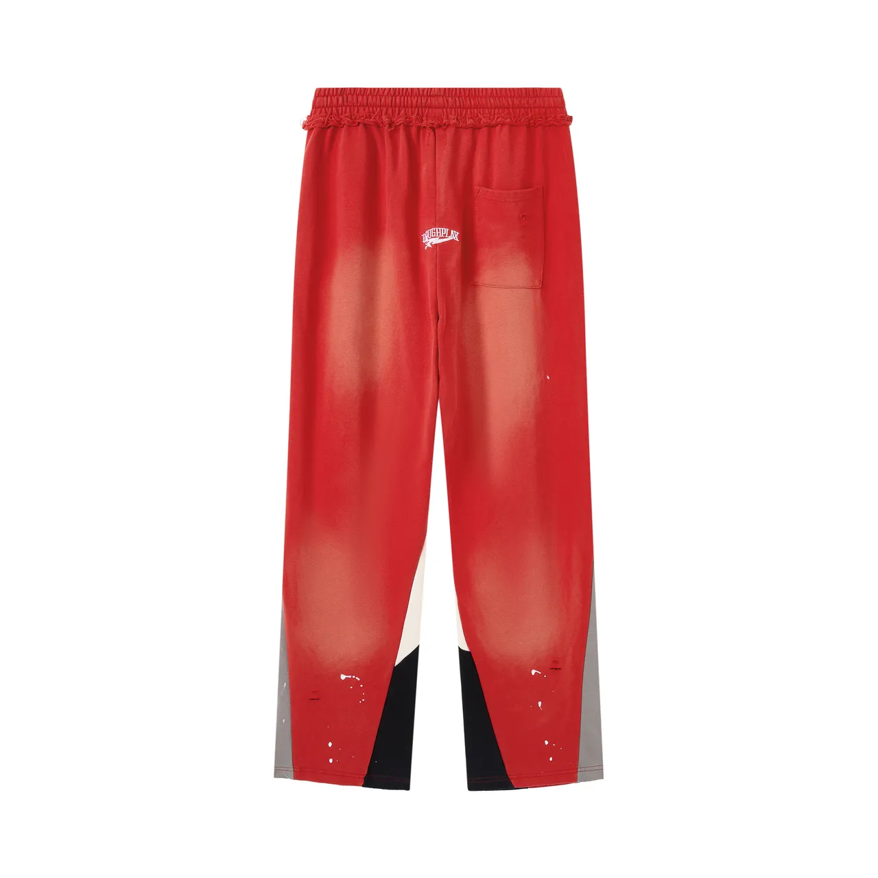 Roughplay Distressed Color-Blocked Sweatpants
