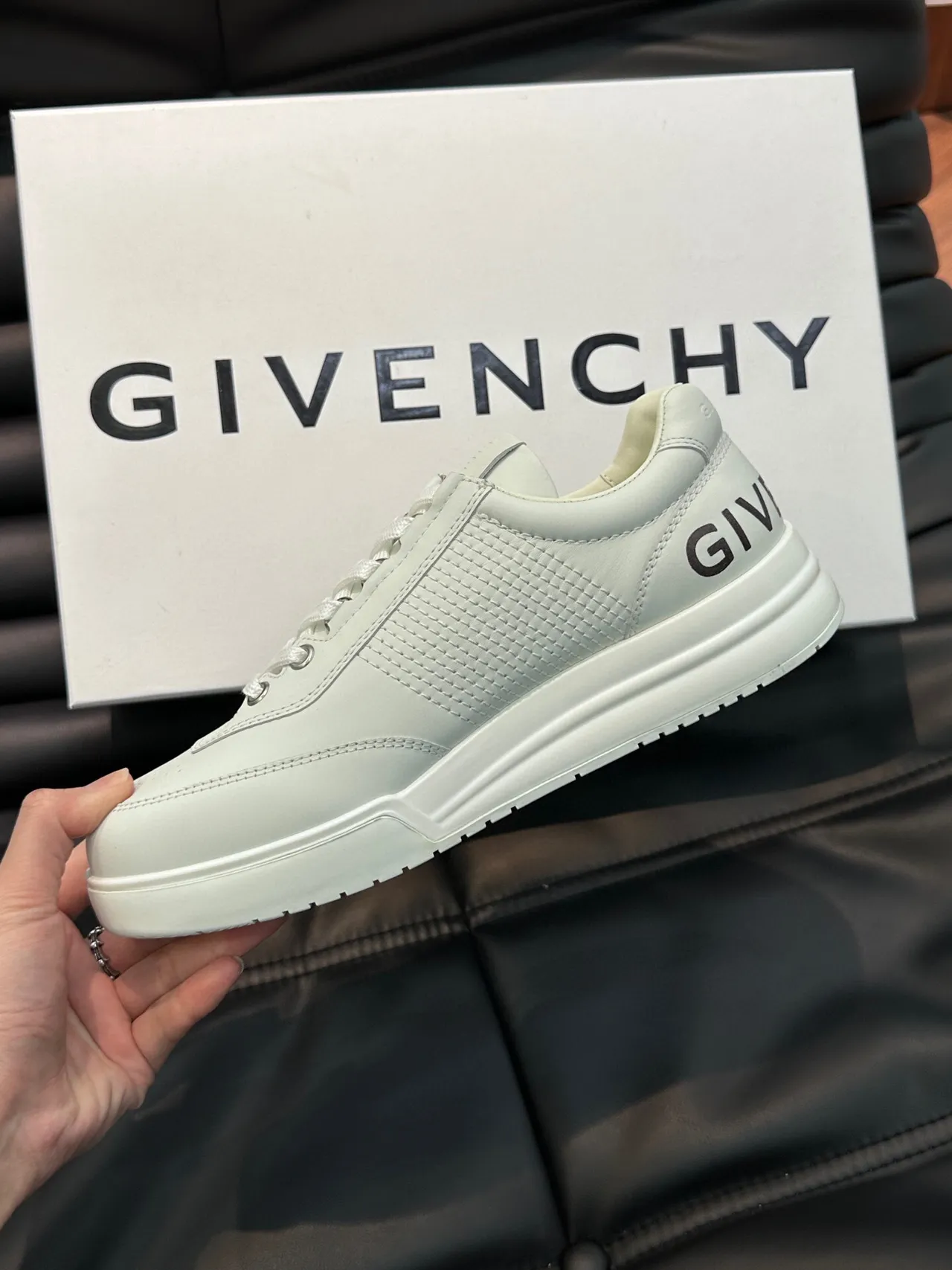 Givenchy City Sport White and Black Graphic Lifestyle Sneakers