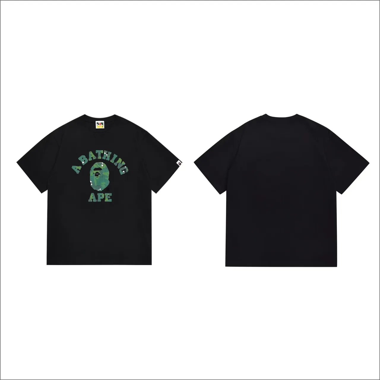 A Bathing Ape ABC Camo Graphic Black T-Shirt