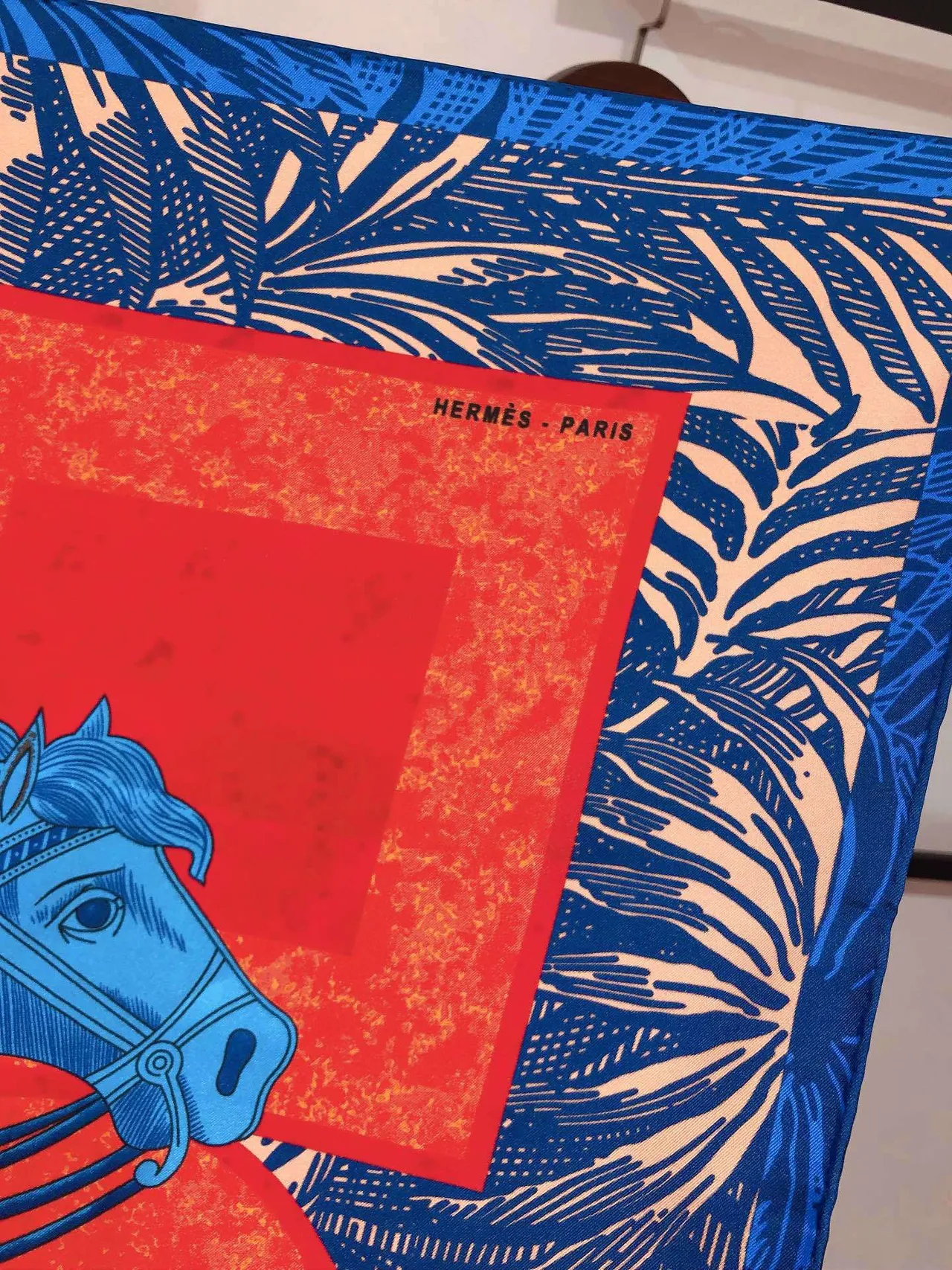 Hermès Multicolor Square Bold Graphic Print Silk Scarf