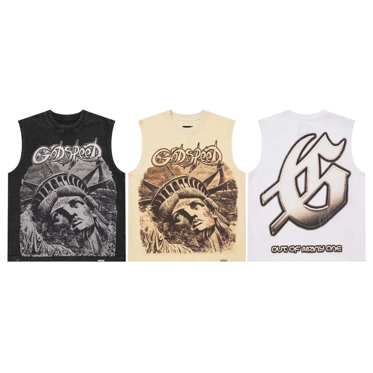 Godspeed Statue of Liberty Graphic Vest Top