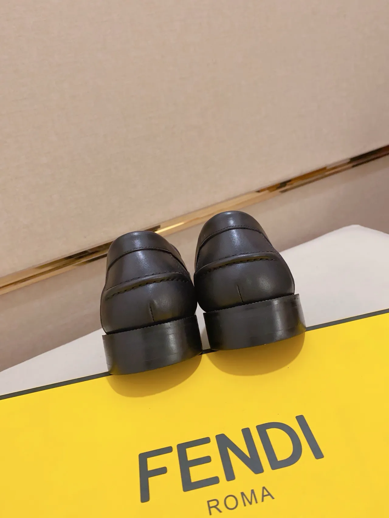 Fendi Horsebit 1955 Monogram Black Leather Loafer