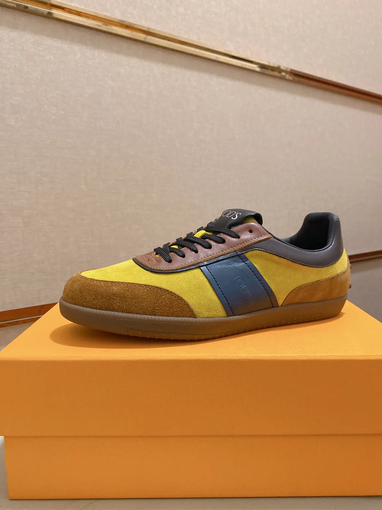Tod's Color-Blocked Suede and Leather Lifestyle Sneaker