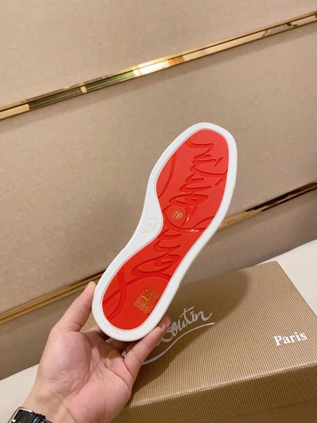Christian Louboutin Spiked Toe Multicolor Graffiti Print Lifestyle Sneakers
