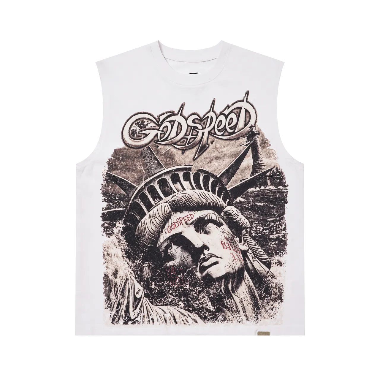 Godspeed Statue of Liberty Graphic Vest Top