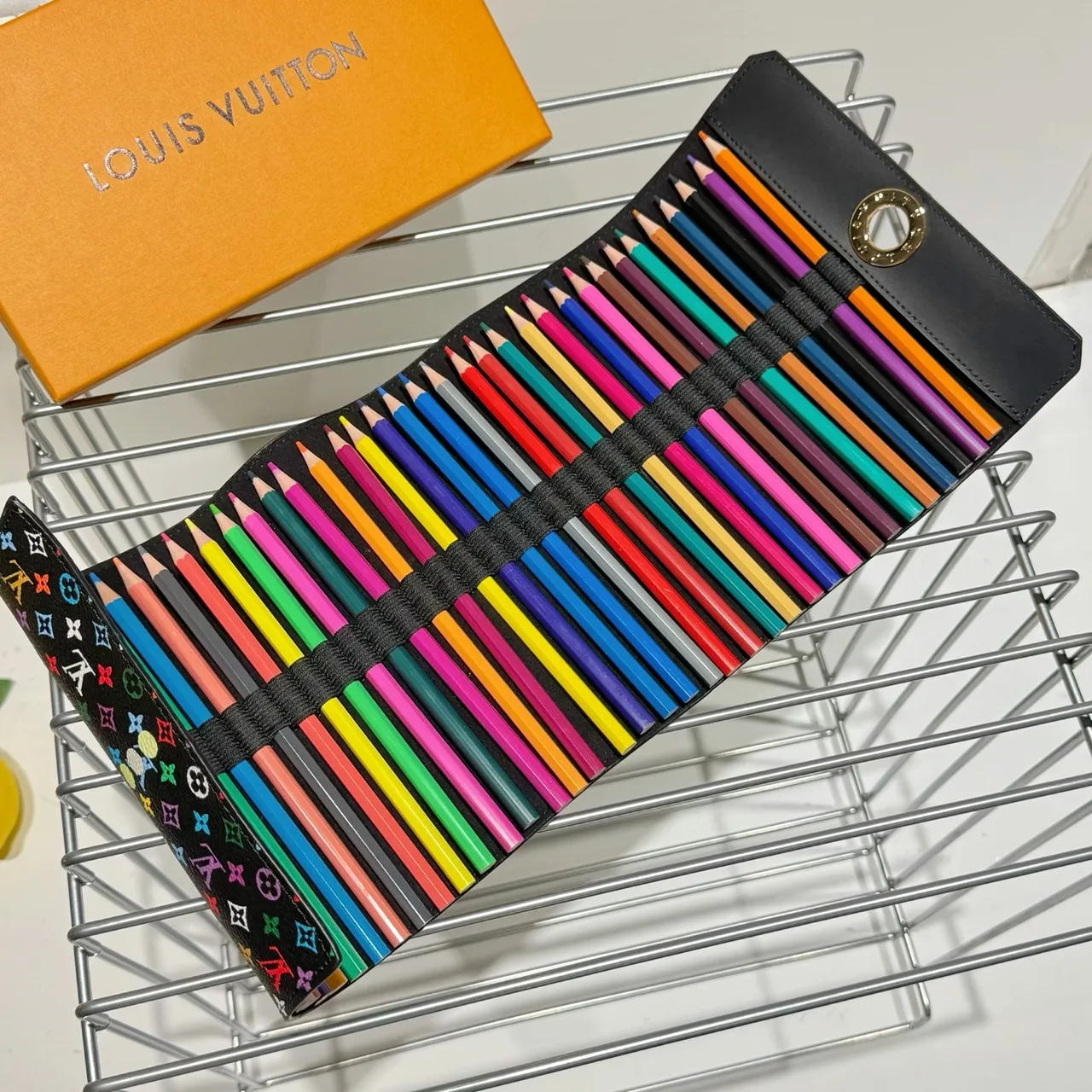 Louis Vuitton Black Multicolor Monogram Coated Canvas Handbag