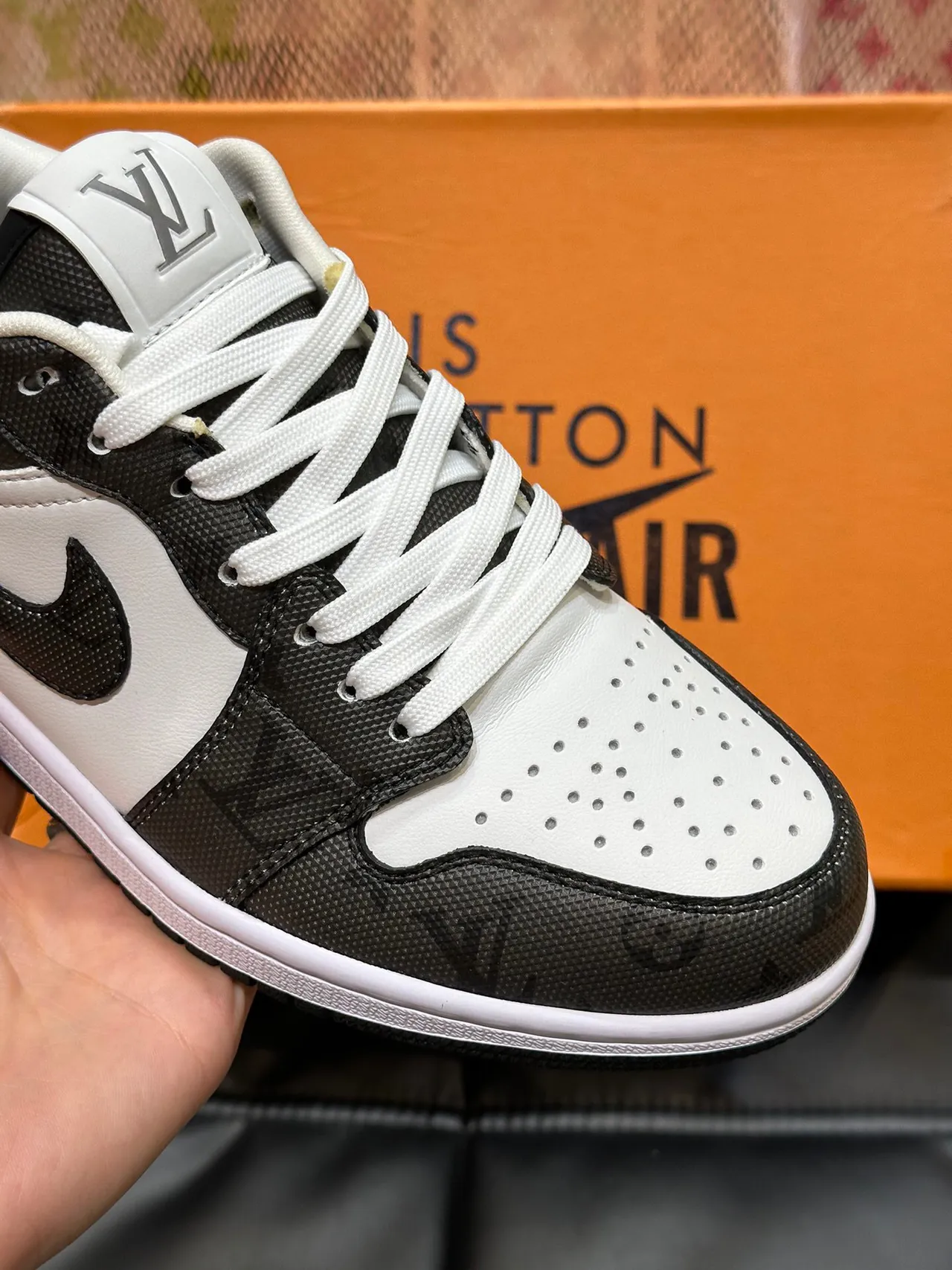 Nike Air Jordan 1 Low Black White Lifestyle Sneakers