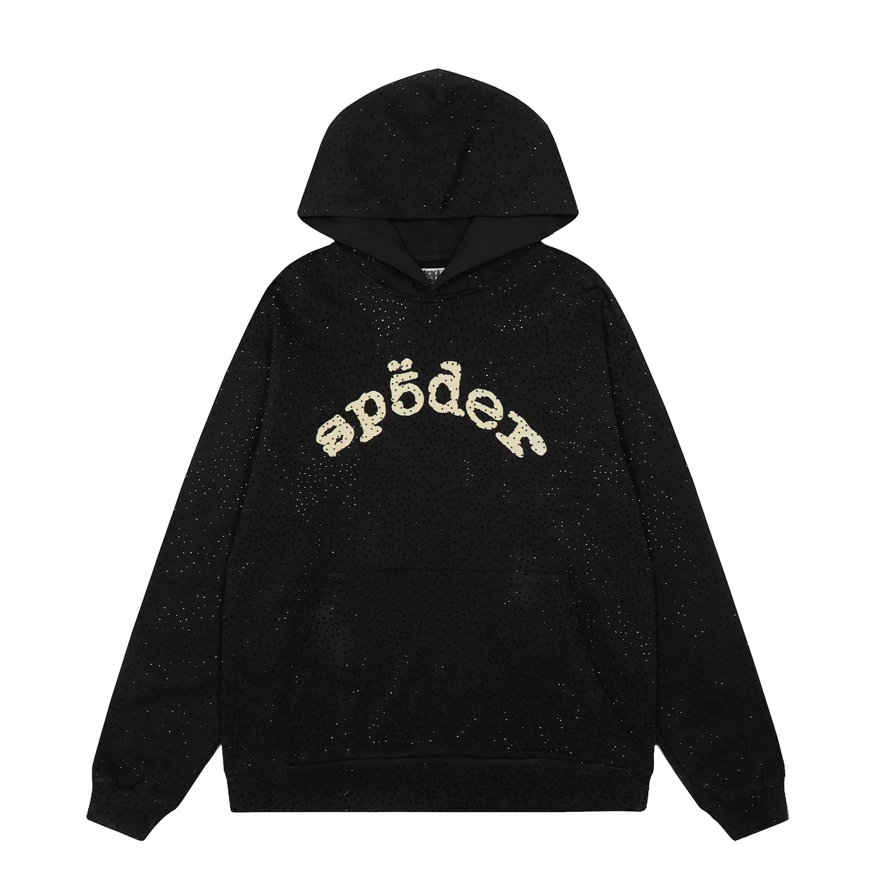 Sp5der Red Perforated Fabric Texture Arched Embroidered Logo Tracksuit