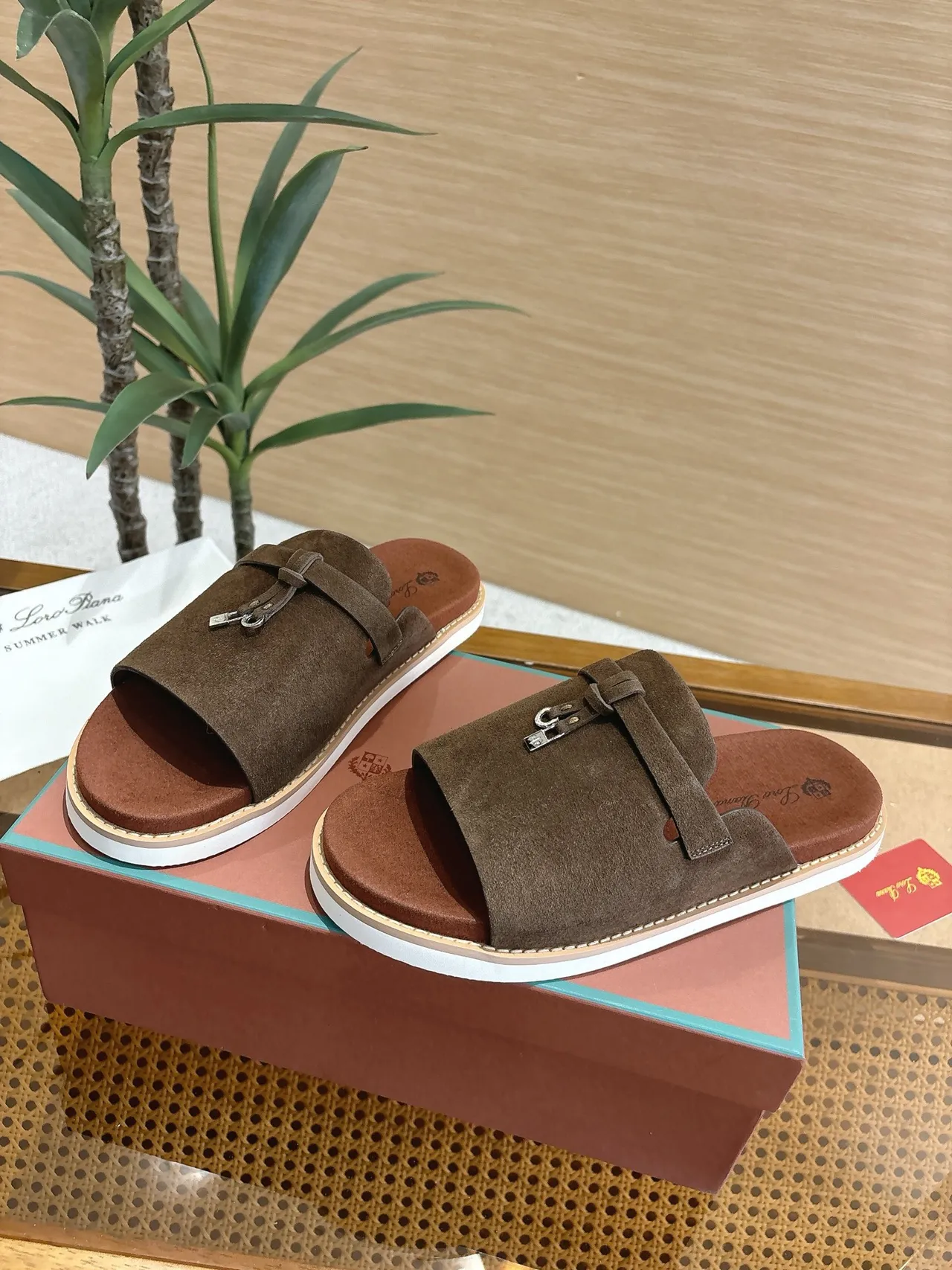 Loro Piana Summer Walk Knotted Strap Slippers