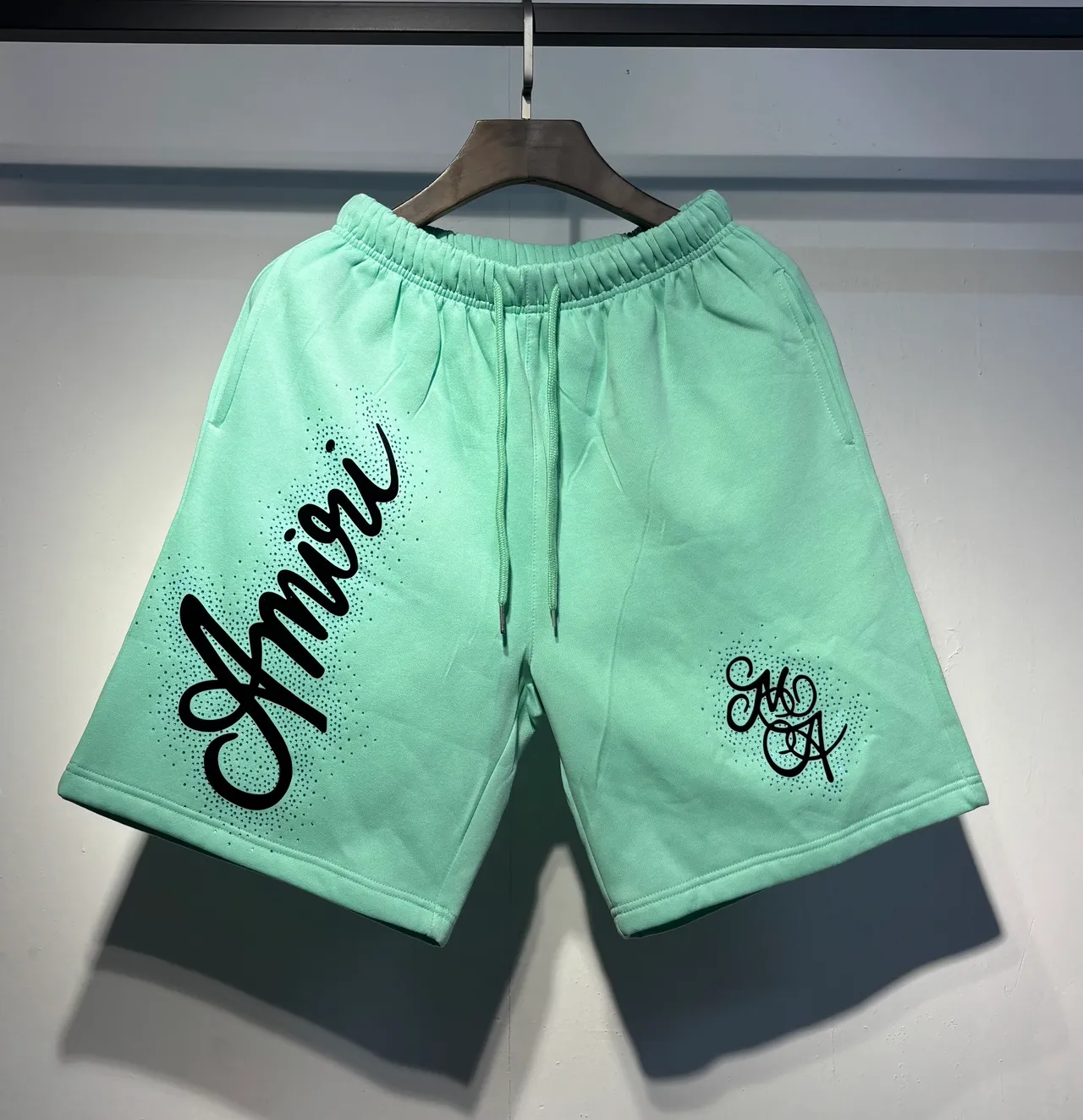 Amiri Script Logo Gradient Dot Shorts