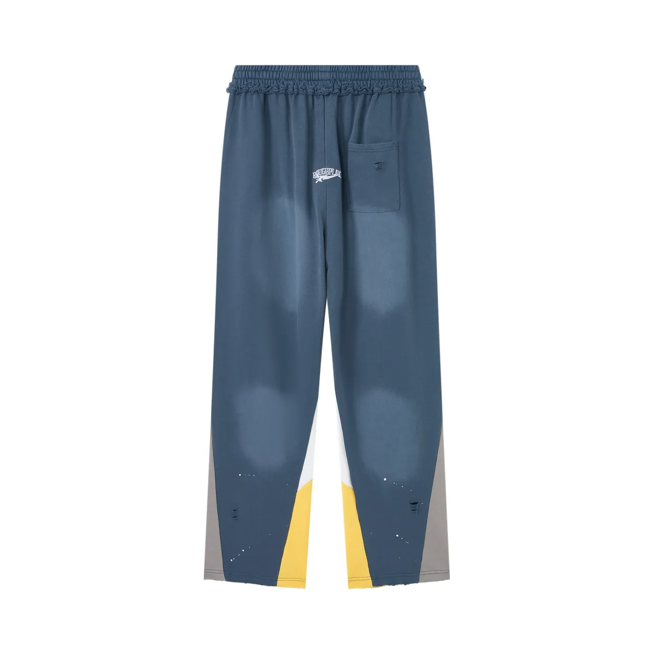 Roughplay Distressed Color-Blocked Sweatpants