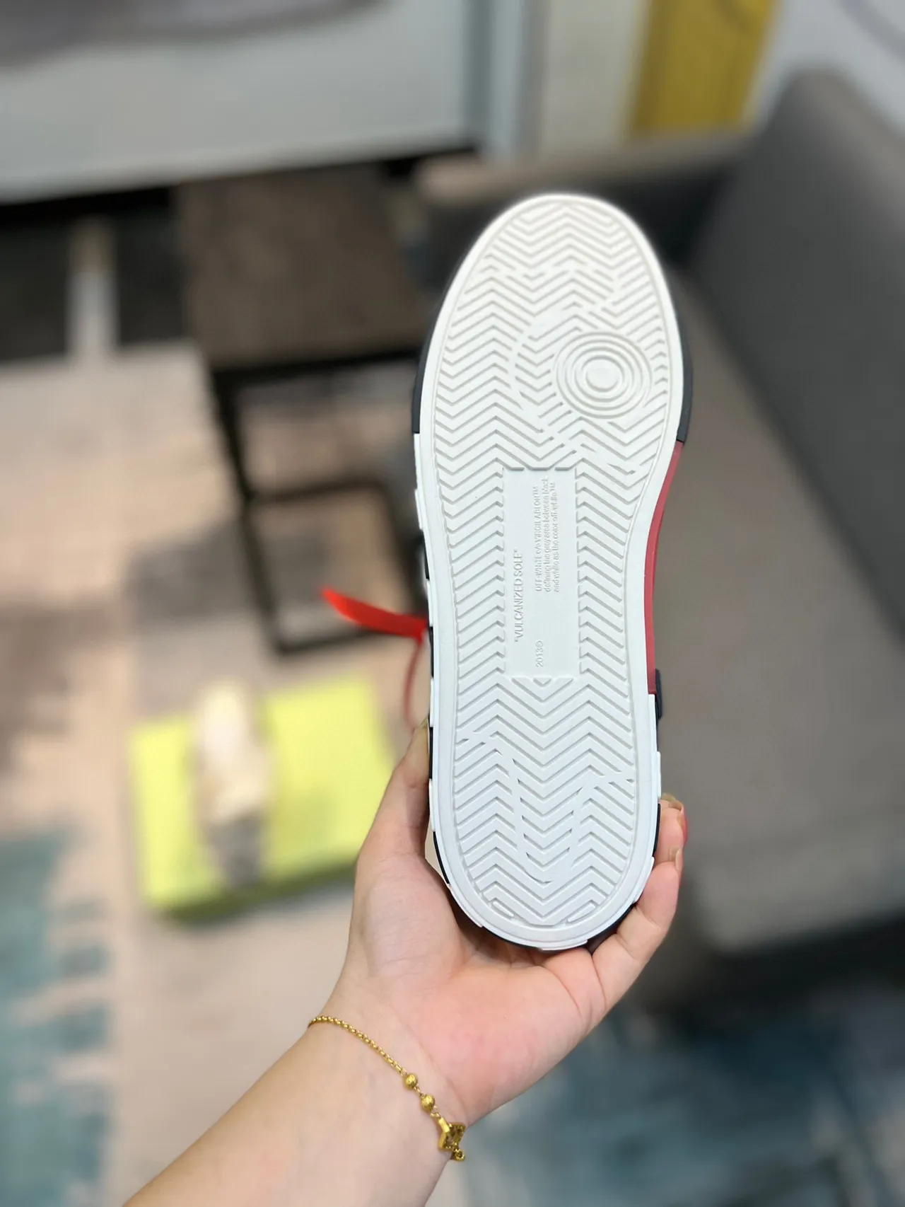 Off-White Industrial High-Top White and Black Lifestyle Sneakers