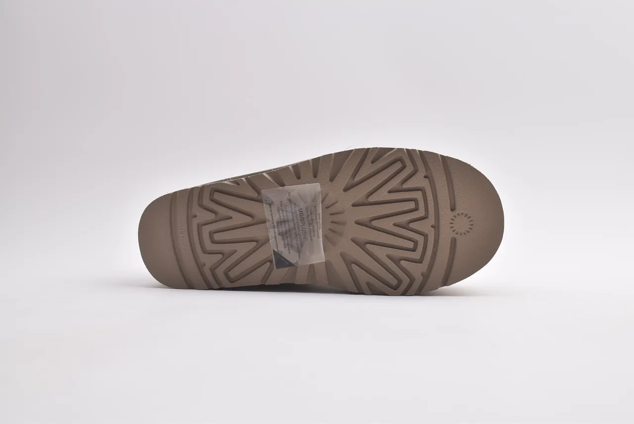 UGG Beige Brown Platform Sole Suede Upper Snow Boots
