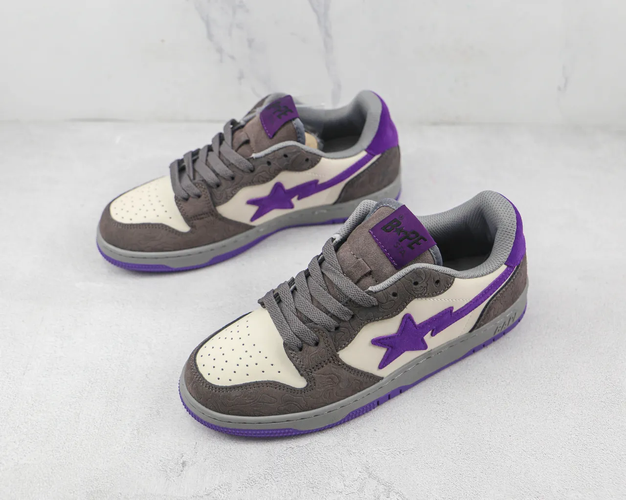 A Bathing Ape BAPE STA Purple Star Lifestyle Sneakers
