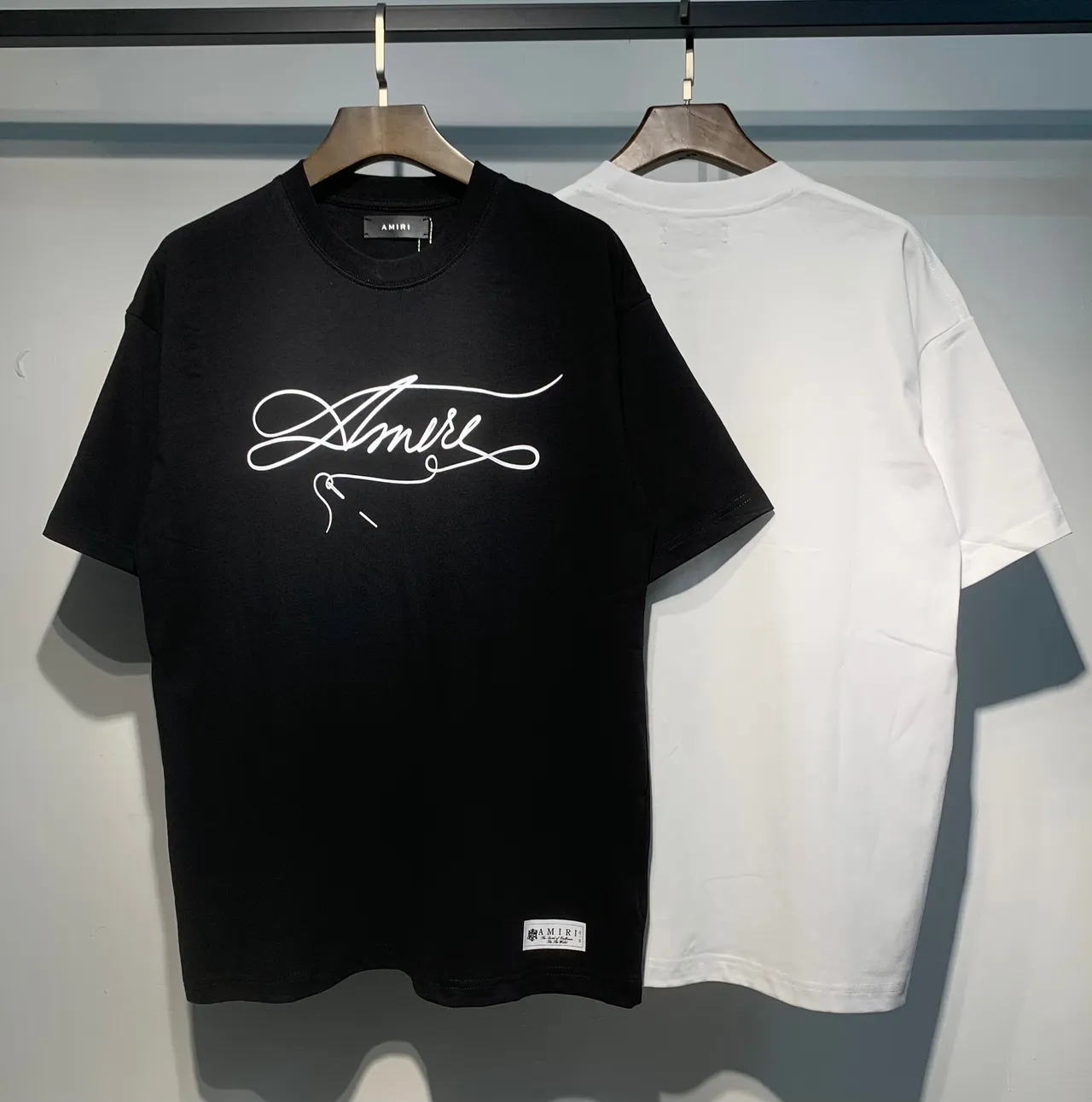 Amiri Cursive Logo Oversized T-Shirt
