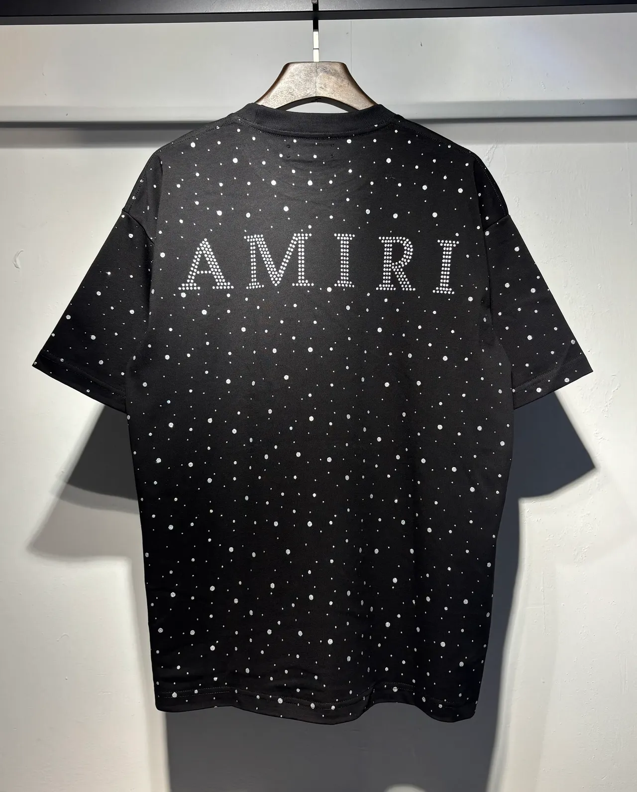 Amiri Rhinestone Dot Print Monogram T-Shirt