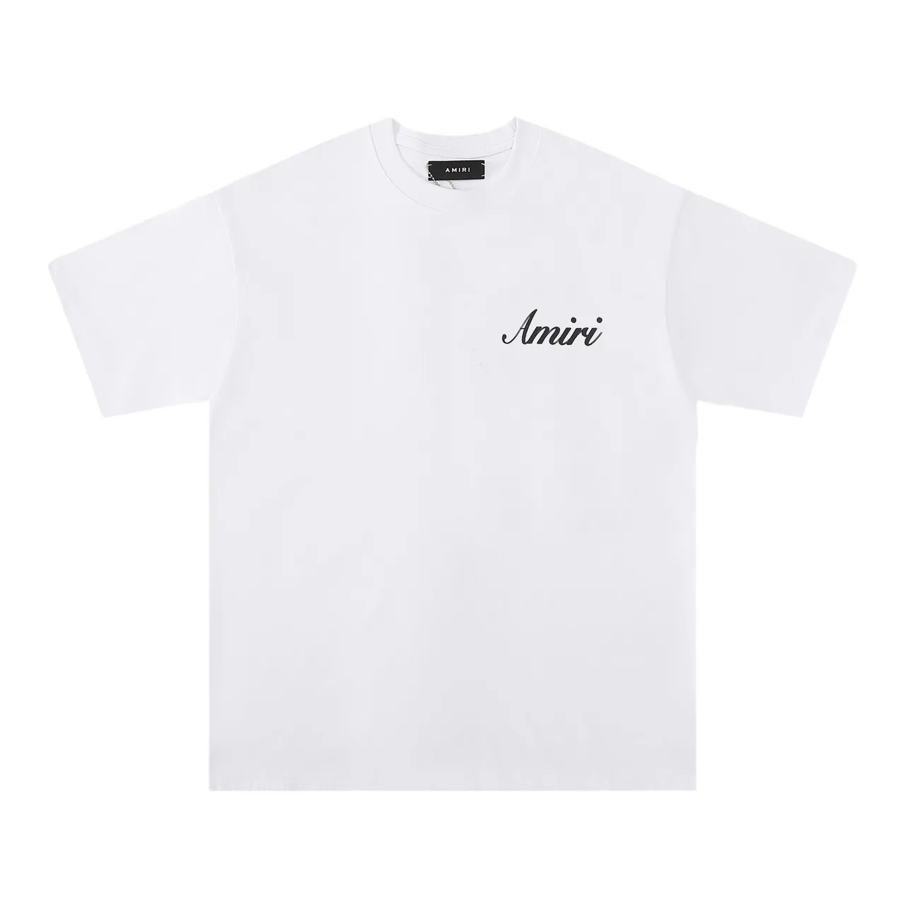 Amiri Script Logo Black and White Oversized T-Shirt