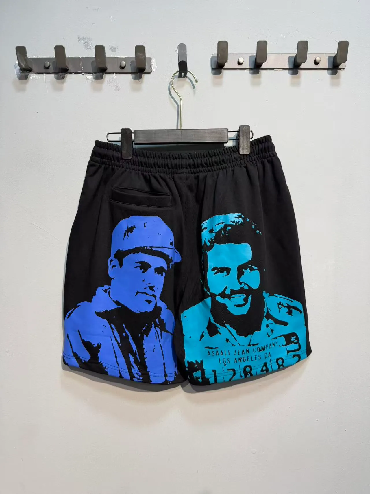 ASAALI JEAN COMPANY Graphic-Print Elastic-Waist Shorts