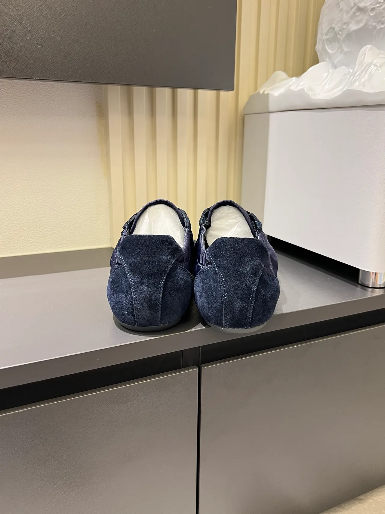 Prada Cloudbust Navy Black Mixed-Material Upper Suede Toe Cap Lifestyle Sneakers