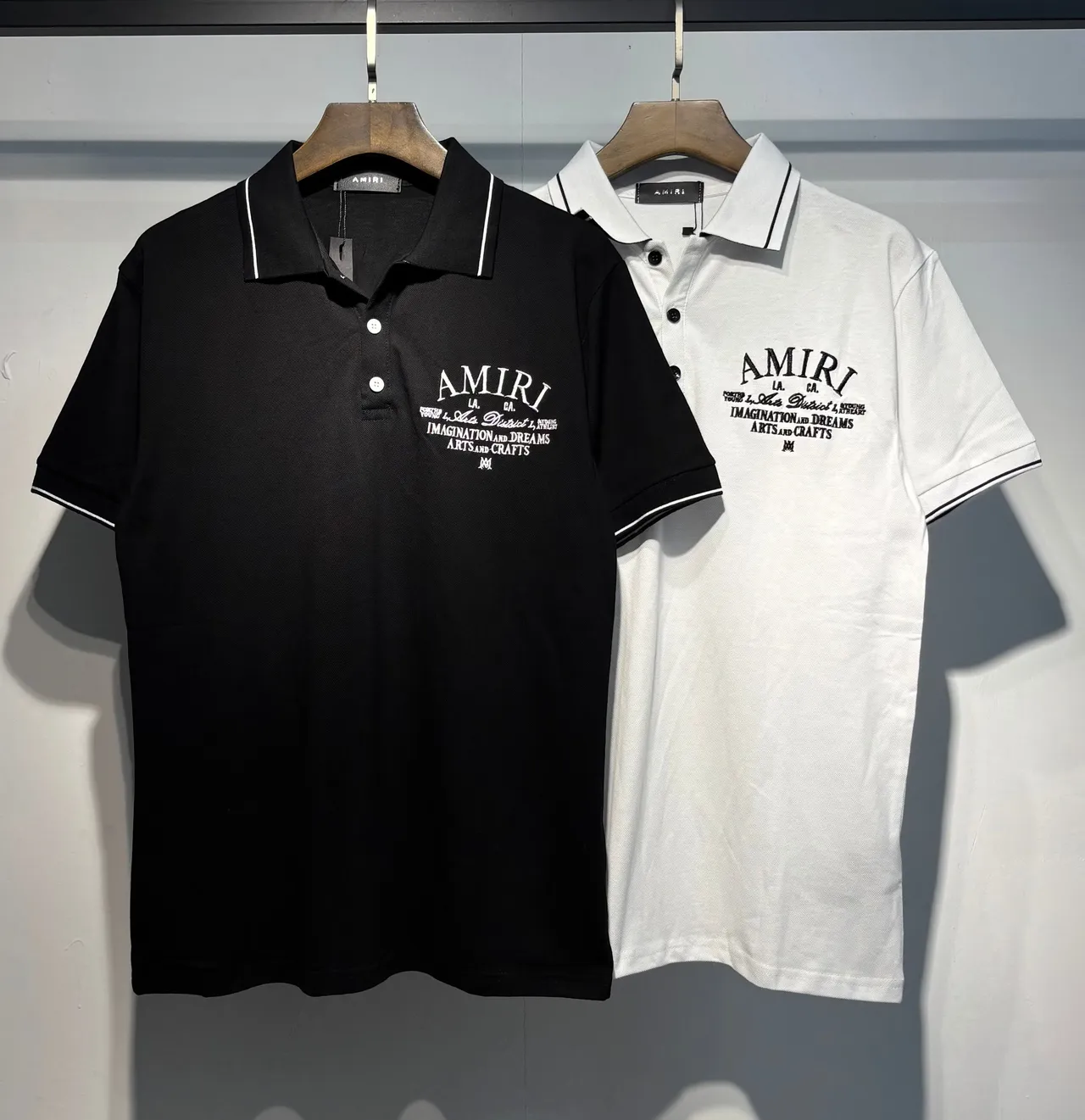 Amiri Embroidered Graphic Polo Shirt