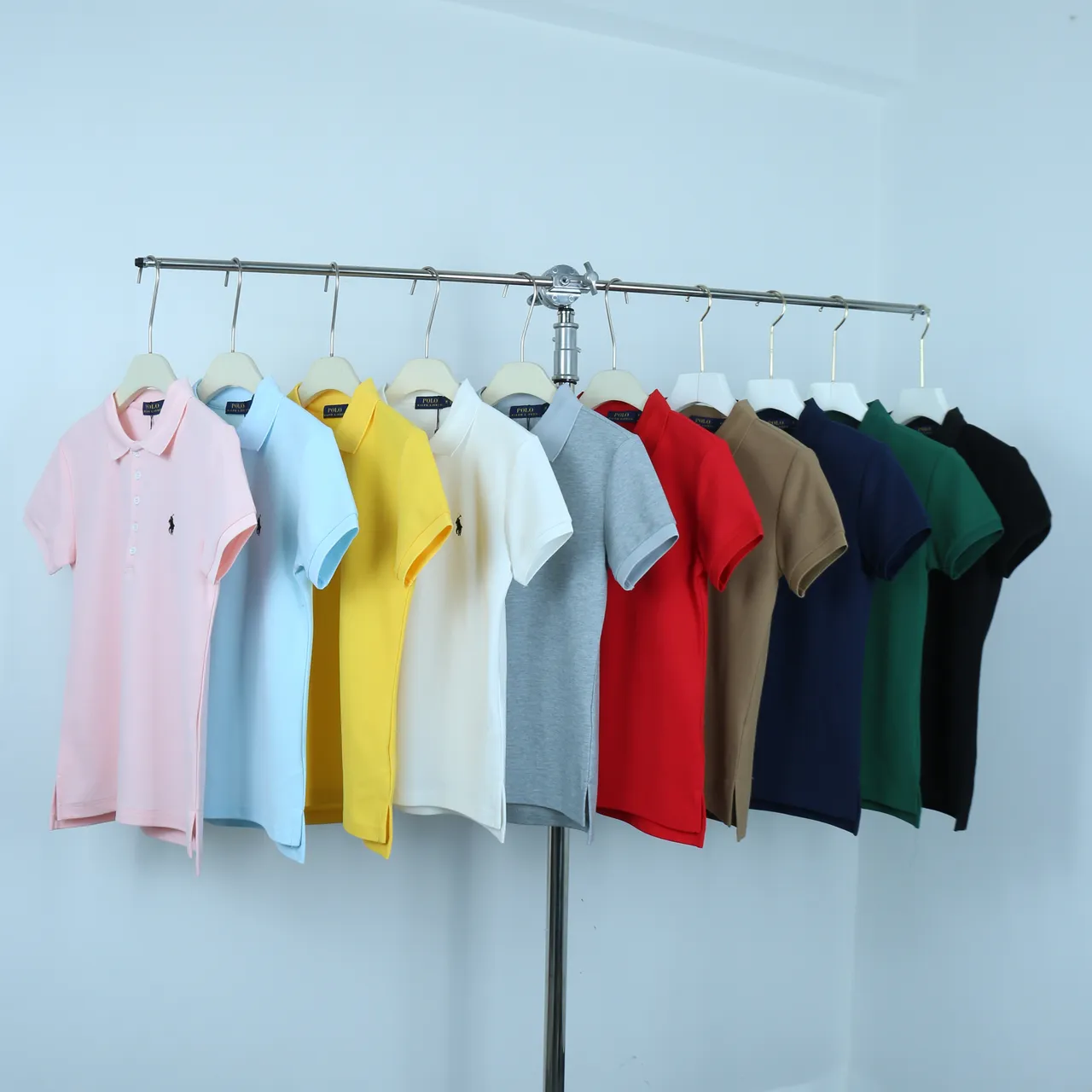Polo Ralph Lauren White Embroidered Logo Polo Shirt