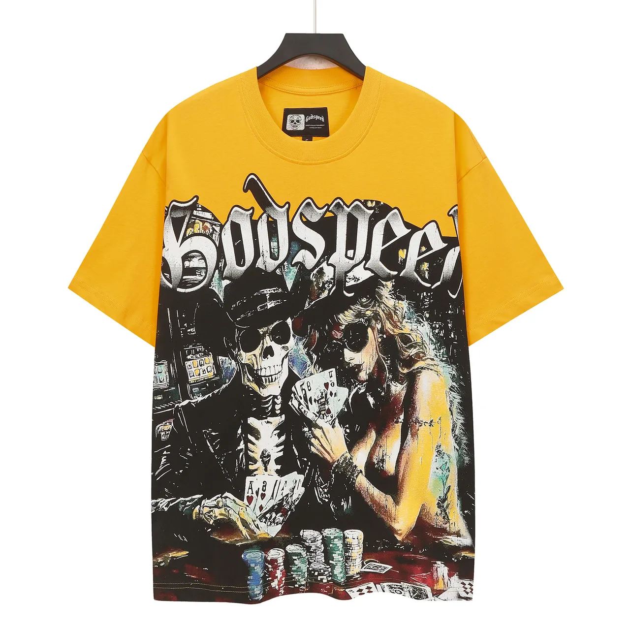 Godspeed Poker Graphic Oversized T-Shirt