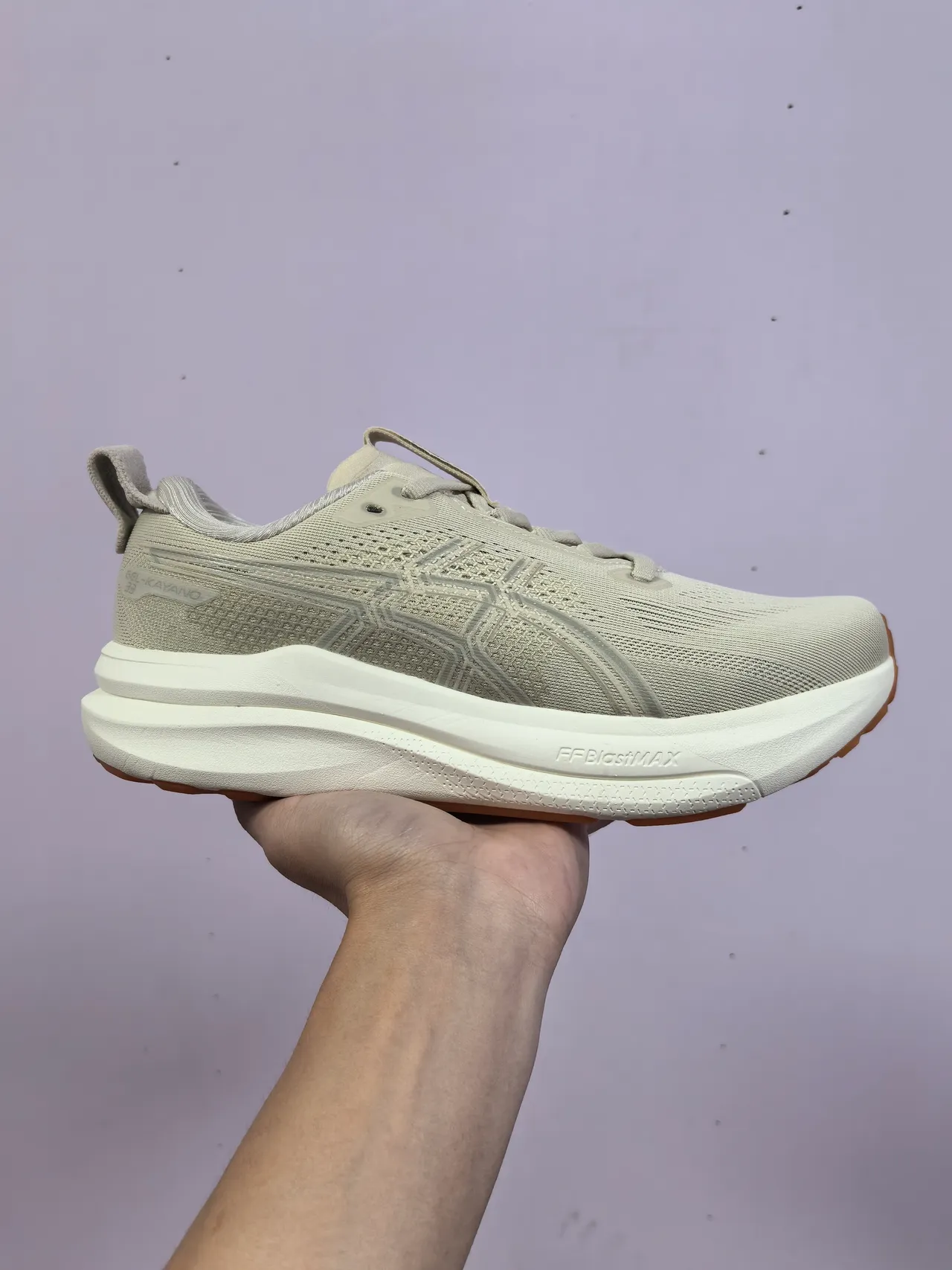 ASICS Gel-Kayano FFBlastMAX Beige Running Shoes