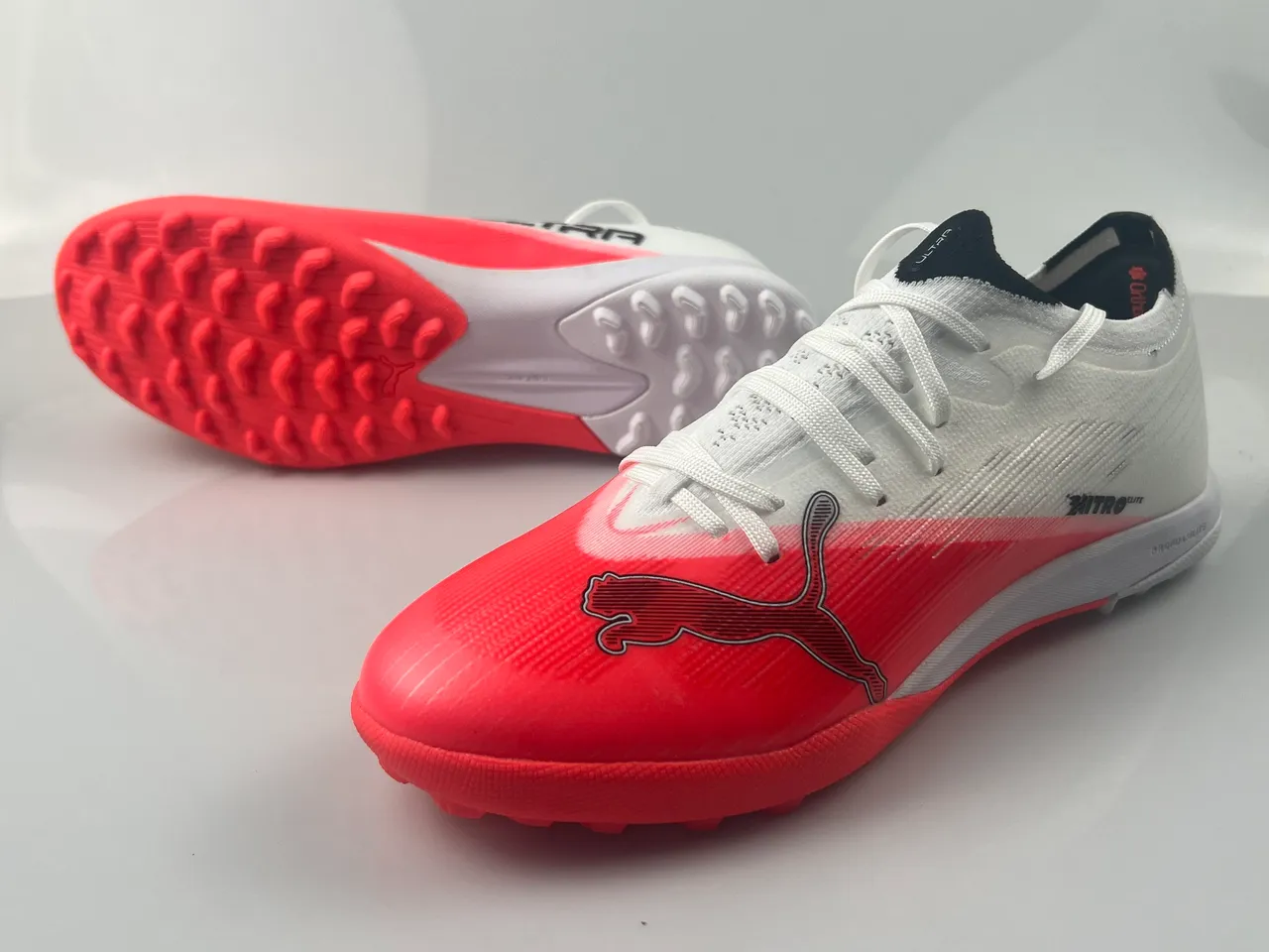 Puma Ultra Nitro Elite Red White Turf Soccer Shoes