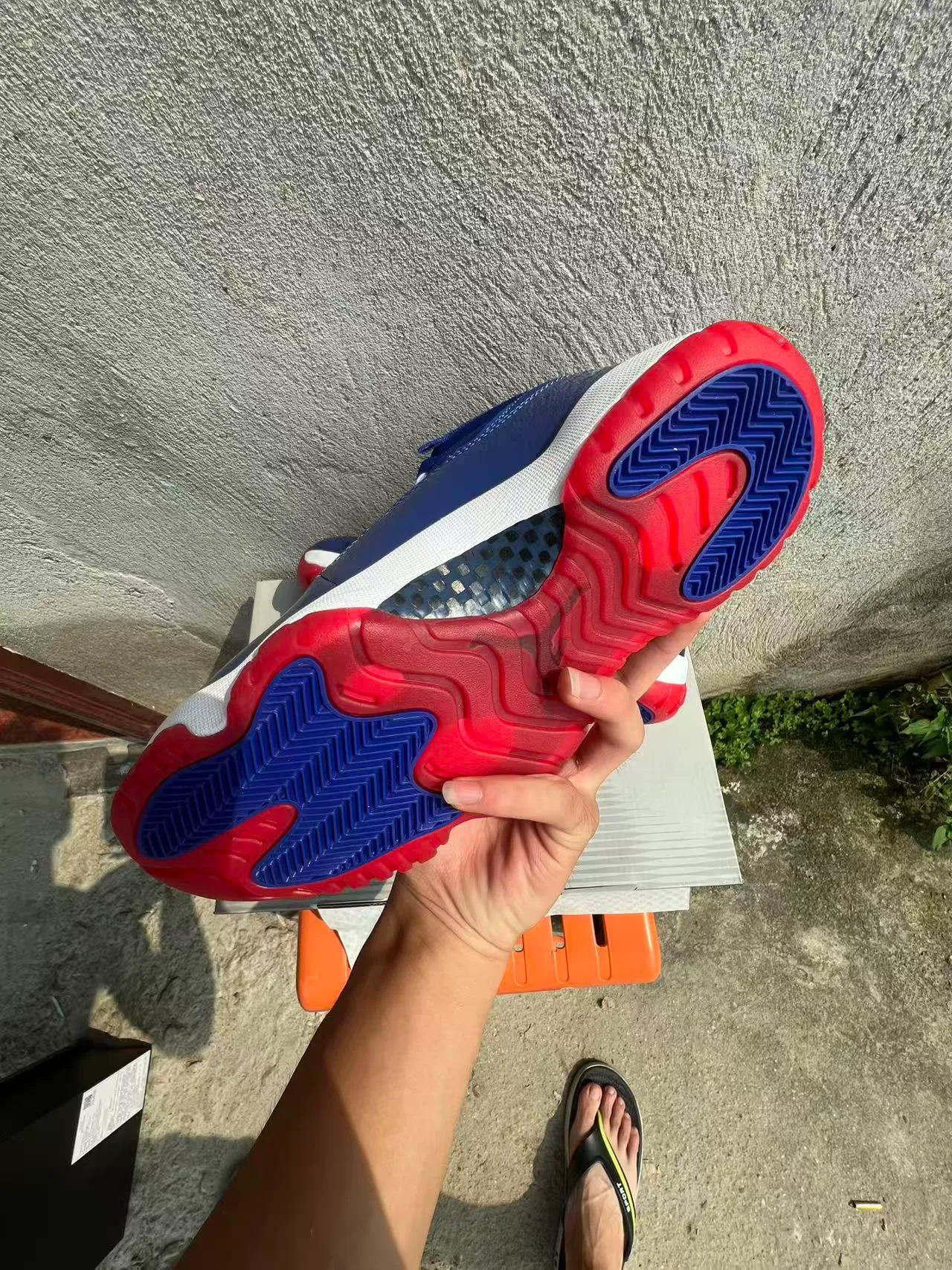 Air Jordan 11 Royal Blue White Red Basketball Shoes