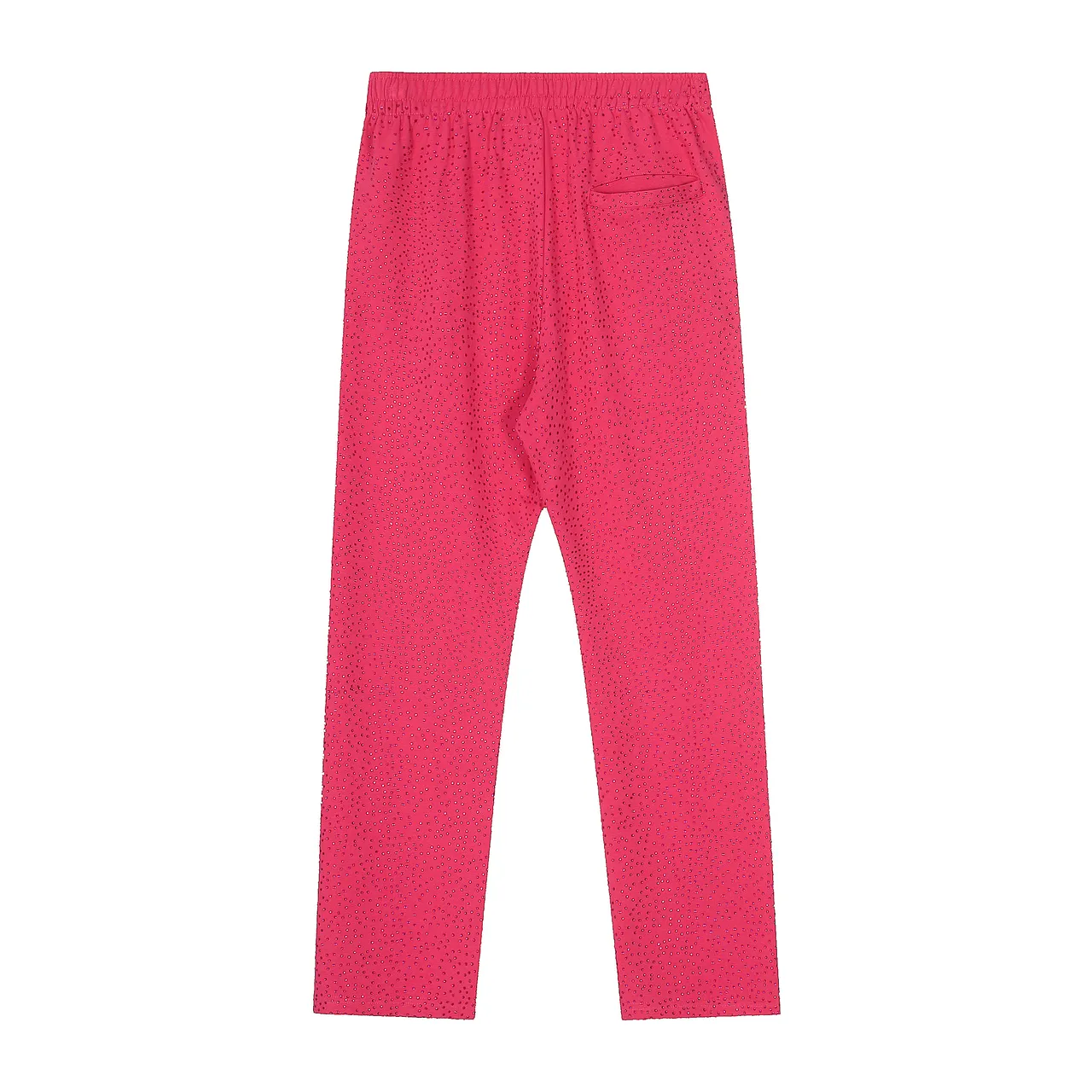 Sp5der Red Perforated Fabric Texture Arched Embroidered Logo Tracksuit