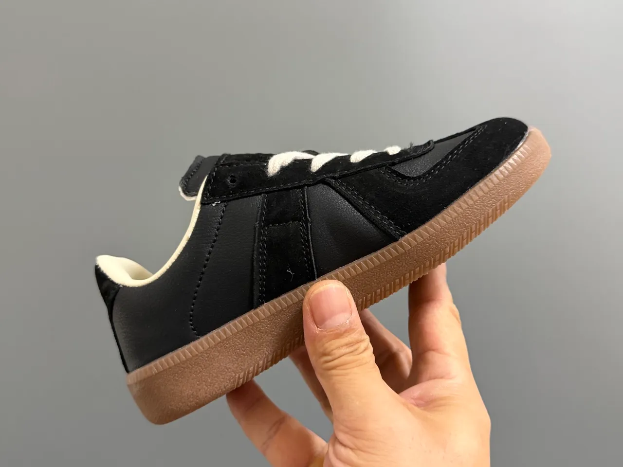 Black and White Panelled Suede Lifestyle Sneakers