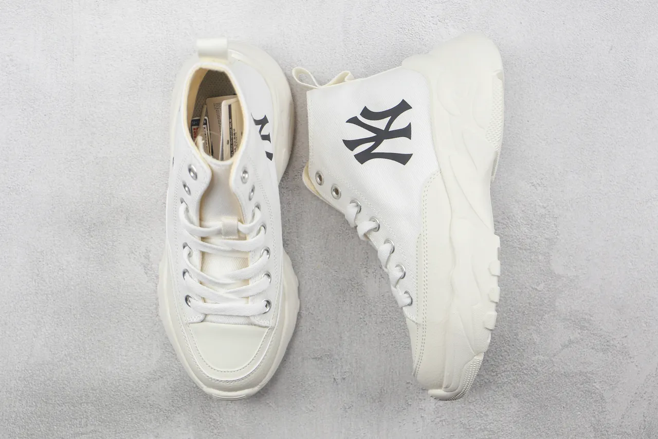 New Era NY Logo High-Top Canvas Lifestyle Sneaker