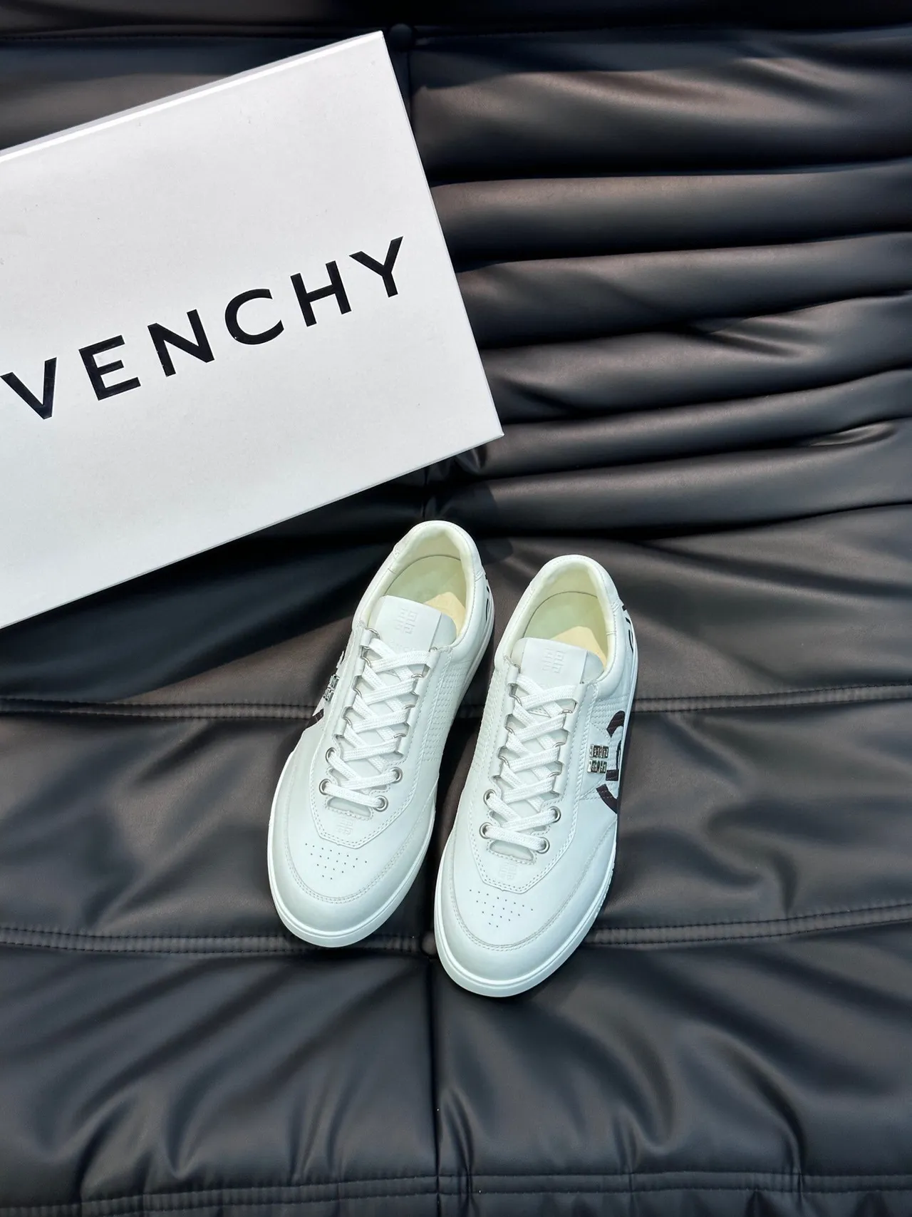 Givenchy City Sport White and Black Graphic Lifestyle Sneakers