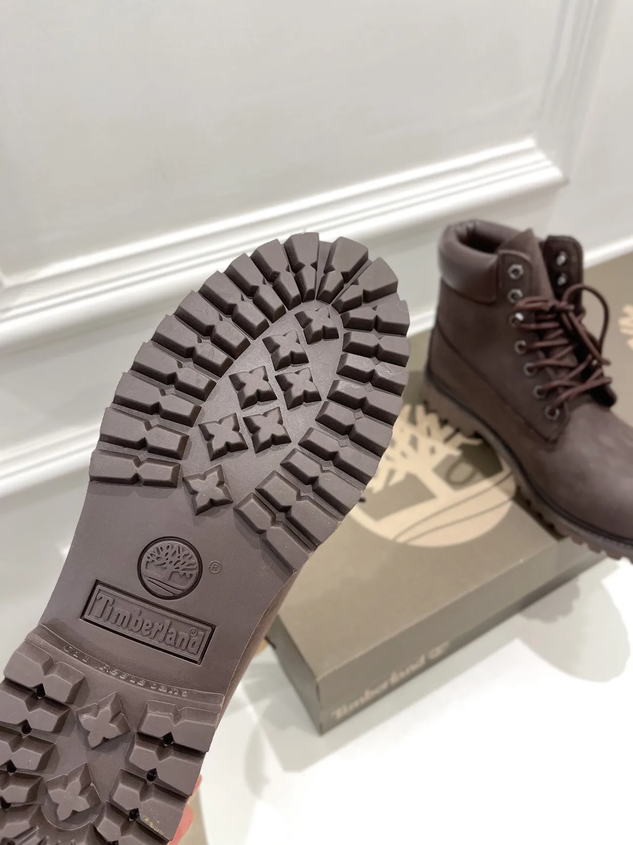 Timberland Classic Waterproof Series Brown Suede Work Boots