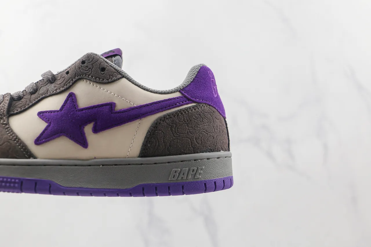 A Bathing Ape BAPE STA Purple Star Lifestyle Sneakers